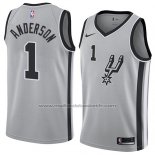 Maillot San Antonio Spurs Kyle Anderson #1 Statement 2018 Gris