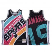 Maillot San Antonio Spurs Luka Samanic #19 Mitchell & Ness Big Face Noir