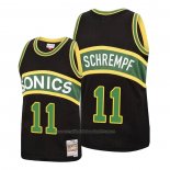 Maillot Seattle SuperSonics Detlef Schrempf #11 Mitchell & Ness 1994-95 Noir