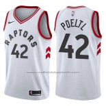 Maillot Toronto Raptors Jakob Poeltl #42 Association 2017-18 Blanc