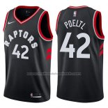 Maillot Toronto Raptors Jakob Poeltl #42 Statement 2017-18 Noir