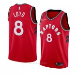 Maillot Toronto Raptors Jordan Loyd #8 Icon 2018 Rouge