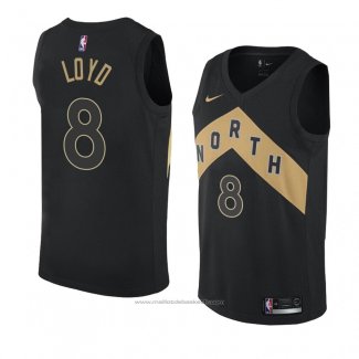 Maillot Toronto Raptors Jordan Loyd #8 Ville 2018 Noir