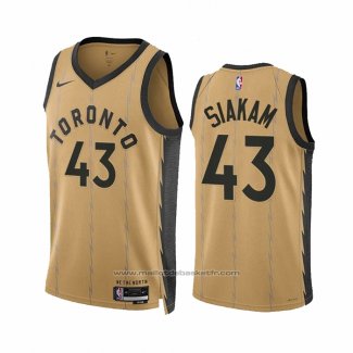 Maillot Toronto Raptors Pascal Siakam #43 Ville 2023-24 Or