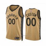 Maillot Toronto Raptors Personnalise Ville 2023-24 Or