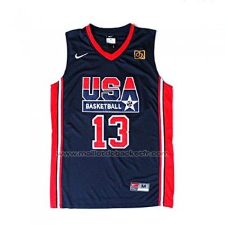 Maillot USA 1992 Chris Mullin #13 Noir