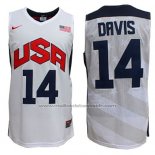 Maillot USA 2012 Anthony Davis #14 Blanc