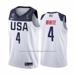 Maillot USA Derrick White 2019 FIBA Basketball World Cup Blanc