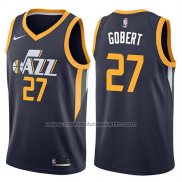 Maillot Utah Jazz Rudy Gobert #27 Icon Apagado 2017-18 Bleu