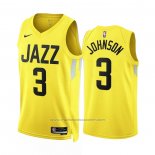 Maillot Utah Jazz Stanley Johnson #3 Icon 2022-23 Jaune