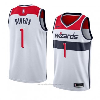 Maillot Washington Wizards Austin Rivers #1 Association 2018 Blanc