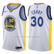 Nike Maillot Golden State Warriors Stephen Curry #30 2017-18 Blanc