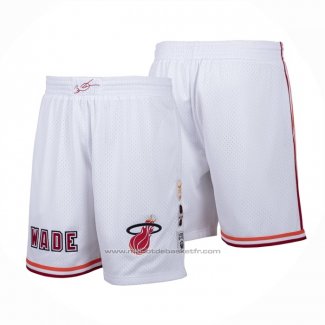 Short Miami Heat Mitchell & Ness Blanc