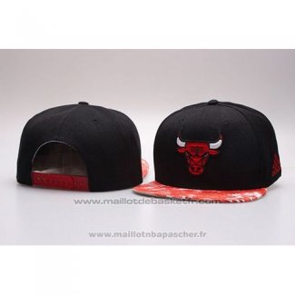 Casquette Chicago Bulls Snapback Orange Noir