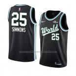 Maillot 2019 Rising Star Ben Simmons #25 World Noir