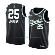 Maillot 2019 Rising Star Ben Simmons #25 World Noir