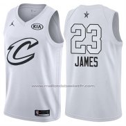 Maillot All Star 2018 Cleveland Cavaliers Lebron James #23 Blanc