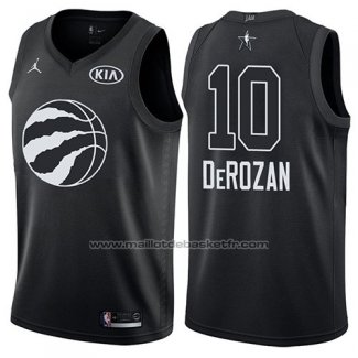 Maillot All Star 2018 Toronto Raptors DeMar DeRozan #10 Noir