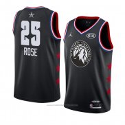 Maillot All Star 2019 Minnesota Timberwolves Derrick Rose #25 Noir