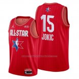Maillot All Star 2020 Denver Nuggets Nikola Jokic #15 Rouge