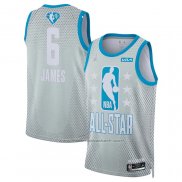 Maillot All Star 2022 Los Angeles Lakers LeBron James #6 Gris