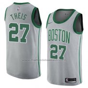 Maillot Boston Celtics Daniel Theis #27 Ville 2018 Gris