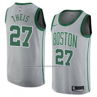 Maillot Boston Celtics Daniel Theis #27 Ville 2018 Gris