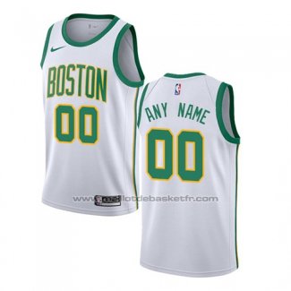 Maillot Boston Celtics Personnalise Ville 2018-19 Blanc