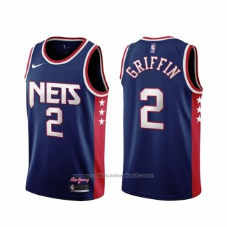 Maillot Brooklyn Nets Blake Griffin #2 Ville 2021-22 Bleu