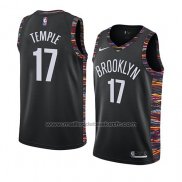 Maillot Brooklyn Nets Garrett Temple #17 Ville 2019 Noir
