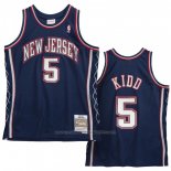 Maillot Brooklyn Nets Jason Kidd #5 Retro Bleu