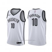 Maillot Brooklyn Nets Justin Anderson #10 Association Blanc