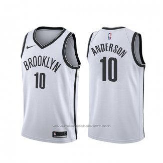 Maillot Brooklyn Nets Justin Anderson #10 Association Blanc