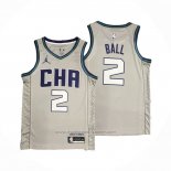 Maillot Charlotte Hornets Lamelo Ball #2 Ville Edition Gris