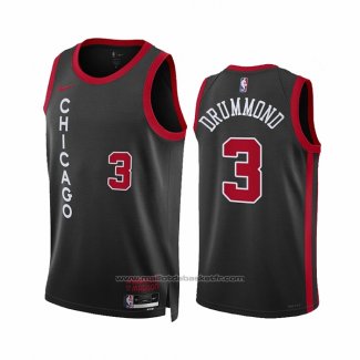 Maillot Chicago Bulls Andre Drummond #3 Ville 2023-24 Noir