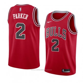 Maillot Chicago Bulls Jabari Parker #2 Icon 2018 Rouge