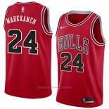 Maillot Chicago Bulls Lauri Markkanen #24 Icon 2018 Rouge