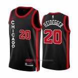 Maillot Chicago Bulls Max Heidegger #20 Ville 2023-24 Noir