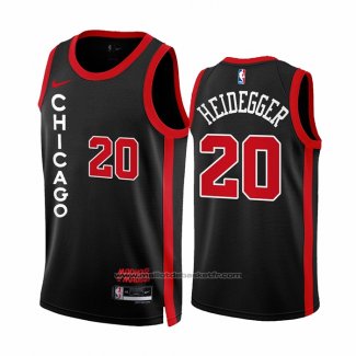 Maillot Chicago Bulls Max Heidegger #20 Ville 2023-24 Noir