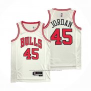 Maillot Chicago Bulls Michael Jordan #45 Association 2021 Blanc