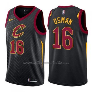 Maillot Cleveland Cavaliers Cedi Osman #16 Statement 2017-18 Noir