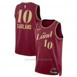 Maillot Cleveland Cavaliers Darius Garland #10 Ville 2023-24 Rouge