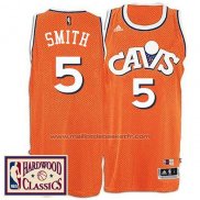 Maillot Cleveland Cavaliers J.R. Smith #5 Retro Orange
