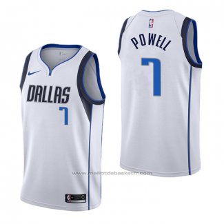 Maillot Dallas Mavericks Dwight Powell #7 Association Blanc