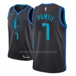 Maillot Dallas Mavericks Dwight Powell #7 Ville 2018-19 Bleu