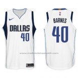 Maillot Dallas Mavericks Harrison Barnes #40 2017-18 Blanc