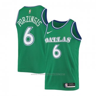 Maillot Dallas Mavericks Kristaps Porzingis #6 Hardwood Classic 2020-21 Vert