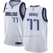 Maillot Dallas Mavericks Luka Doncic #77 Association 2018 Bleu