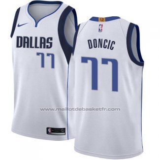 Maillot Dallas Mavericks Luka Doncic #77 Association 2018 Bleu