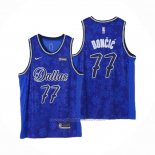 Maillot Dallas Mavericks Luka Doncic #77 Fashion Royalty Bleu